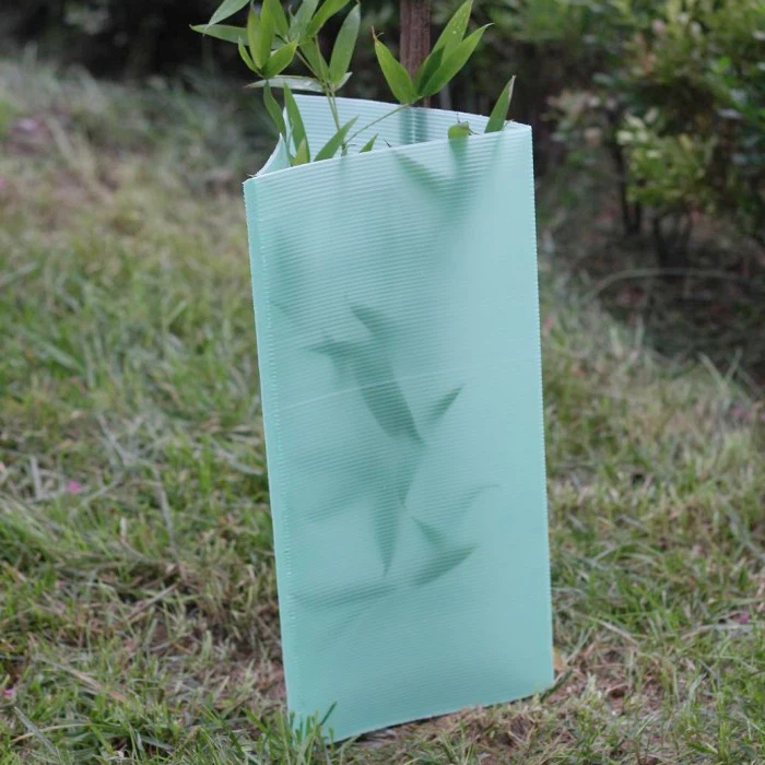 Green Coroplast Plastic Tree Guards